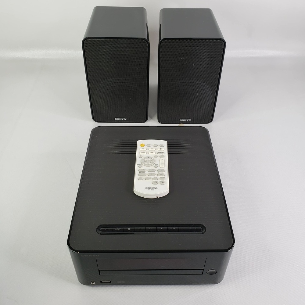 Onkyo CD HiFi Mini System CR-265 Receiver D-T25 Speakers Bluetooth Tested